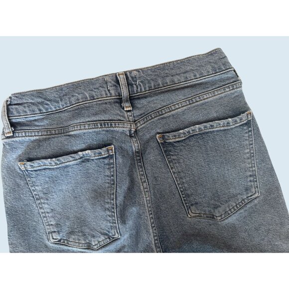 AGOLDE Nico Button Fly Hi Rise Raw Hem Straight Leg Jean Size 28 - Picture 2 of 8